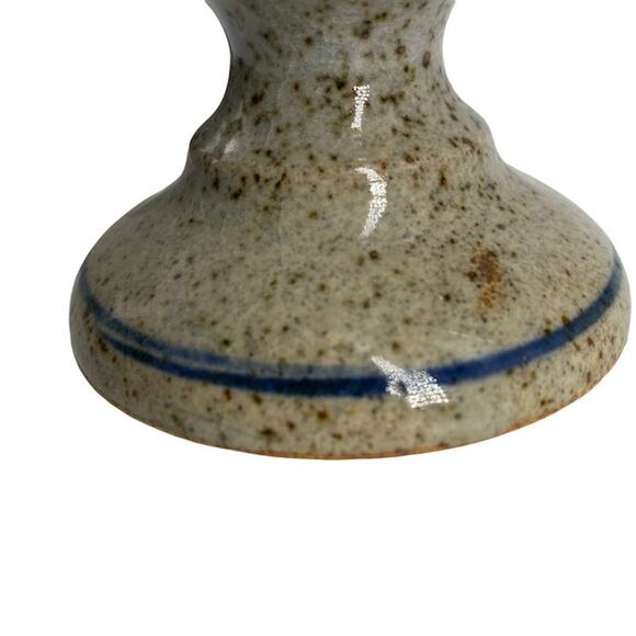 Vintage OTAGIRI Style Stonewear Goblet Set of 8 Berries Leaves 1970s Speckle - Picture 6 of 12